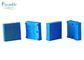 Pied carré en nylon bleu de blocs de poils pour GT3250 96386003 101*101*26mm